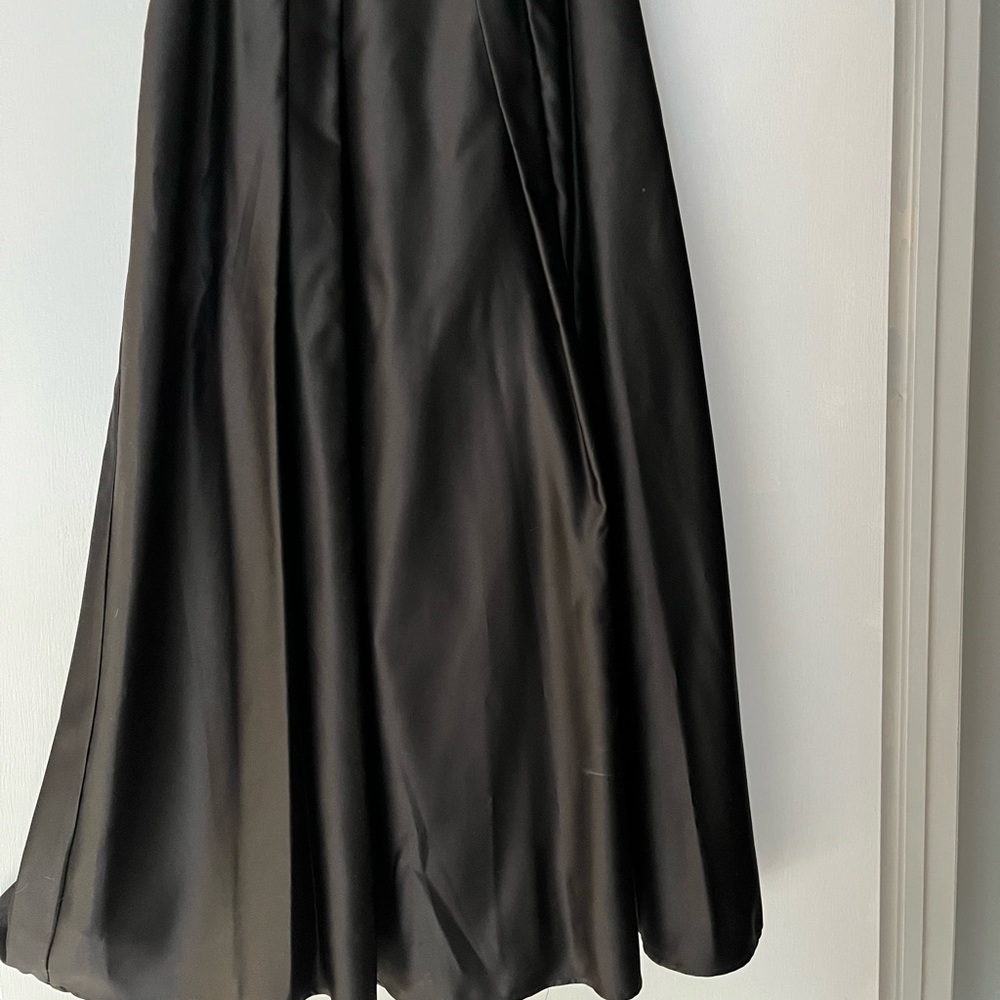 Black satin evening skirt by Alex Evening. Beautiful,